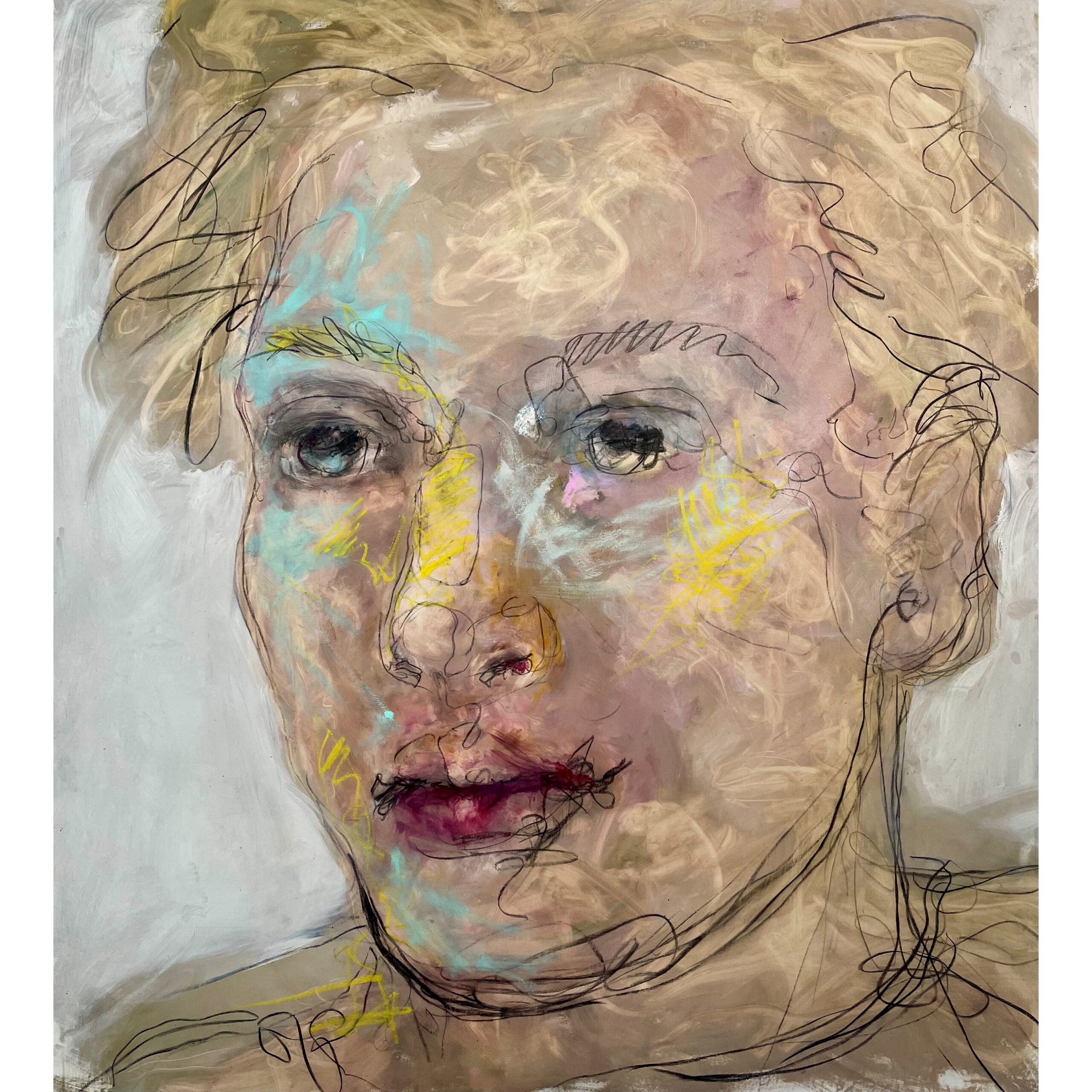 SABINE_DANZÉ_SOFIANE_huile_sur_toile_164 x 154 cm